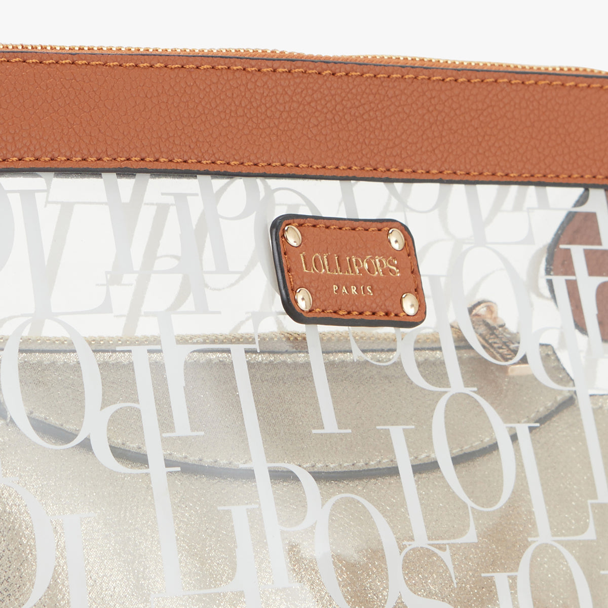 Trousse à maquillage camel Pemala