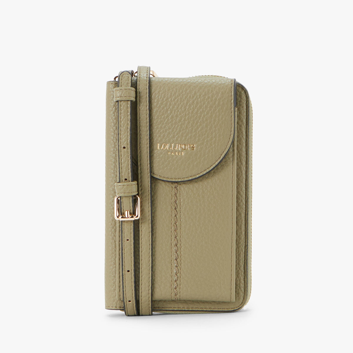 Pochette de téléphone kaki Patsy