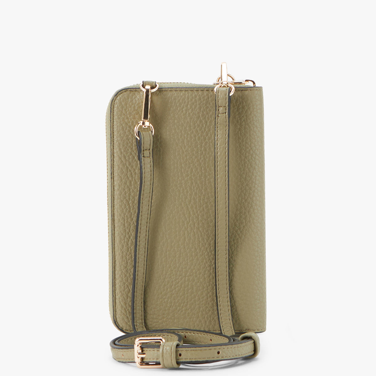 Pochette de téléphone kaki Patsy