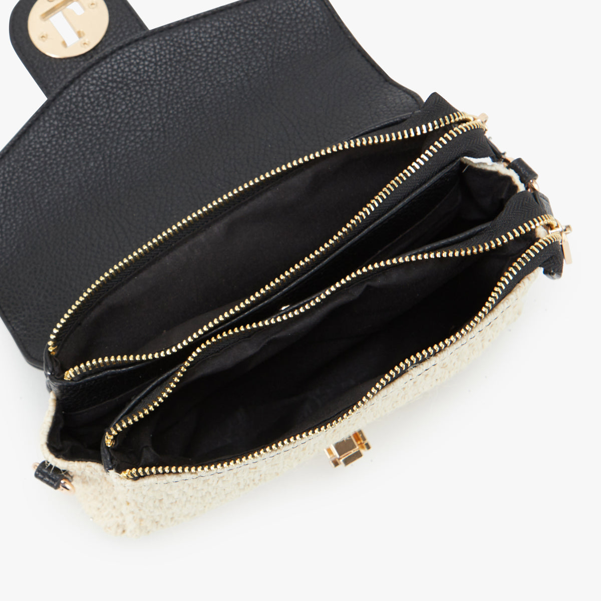Petit sac porté épaule noir Patsy
