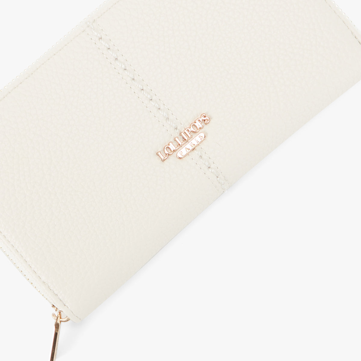 Grand portefeuille blanc Patsy