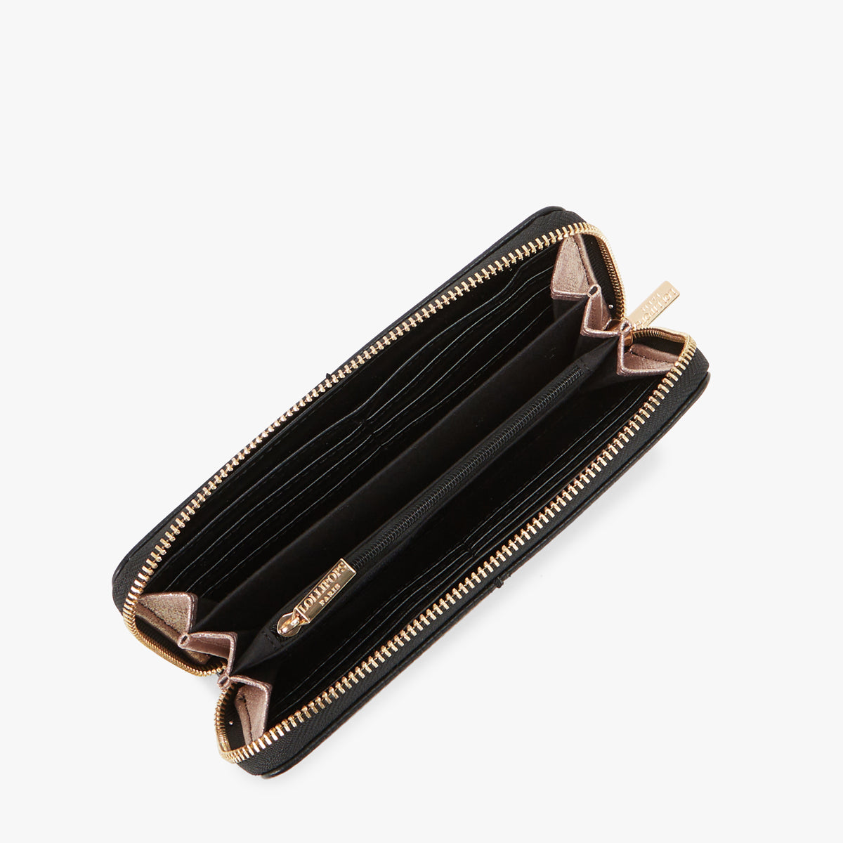 Grand portefeuille noir Patsy