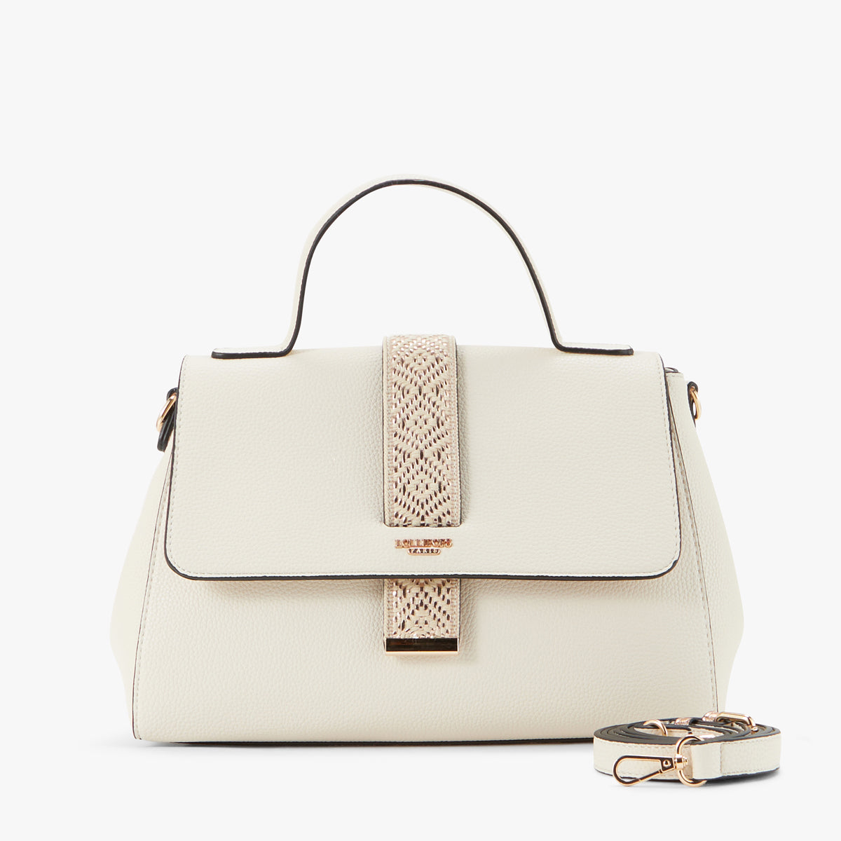 Grand sac porté épaule blanc Pema