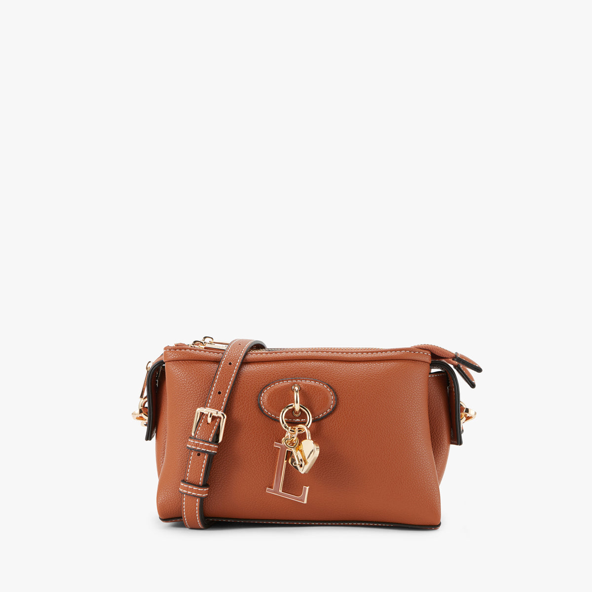 Sac multi poches camel Petula