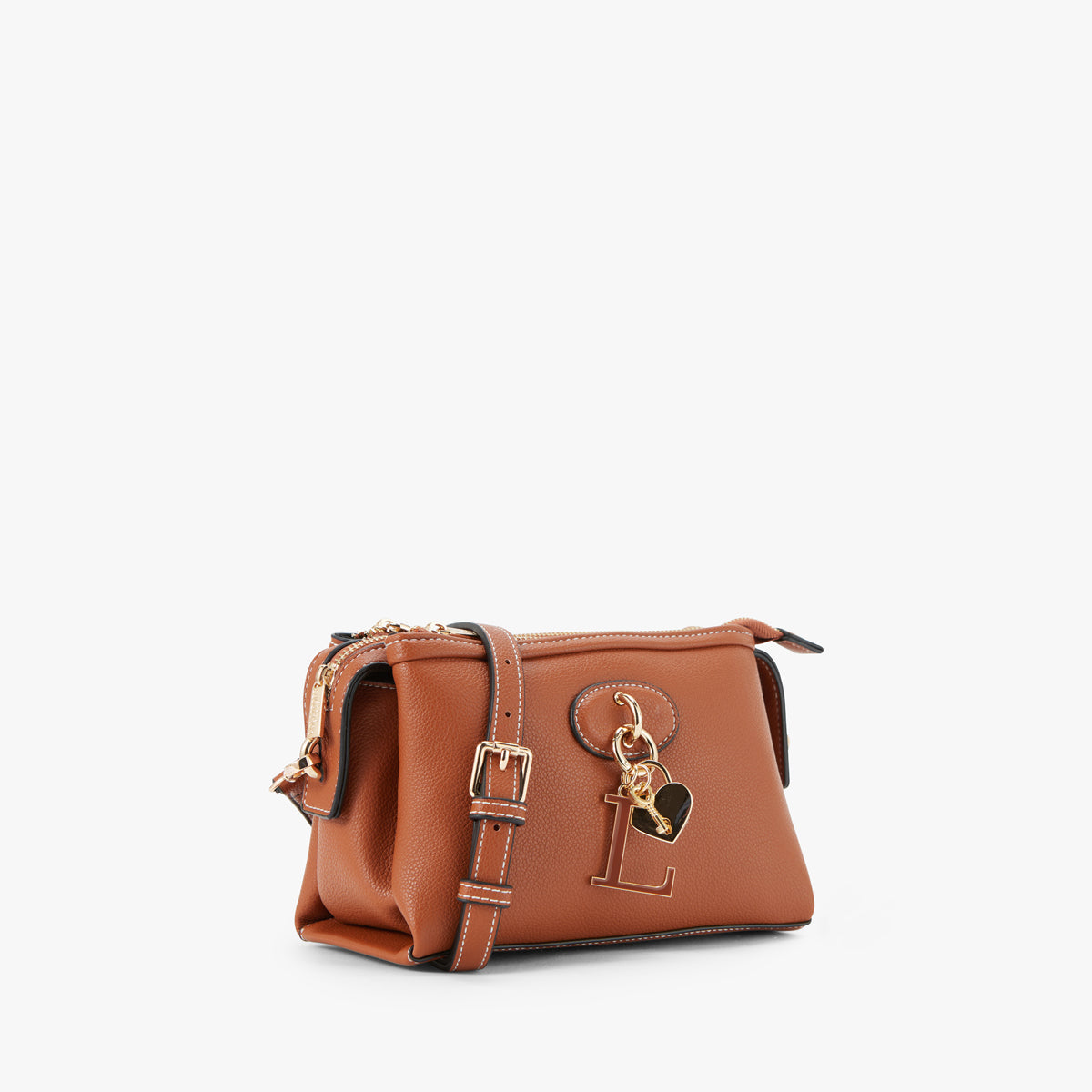 Sac multi poches camel Petula