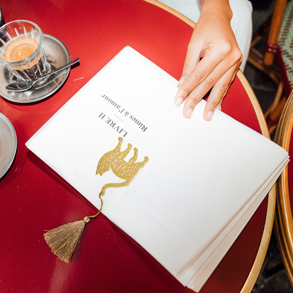 Marque-page kaki Perine