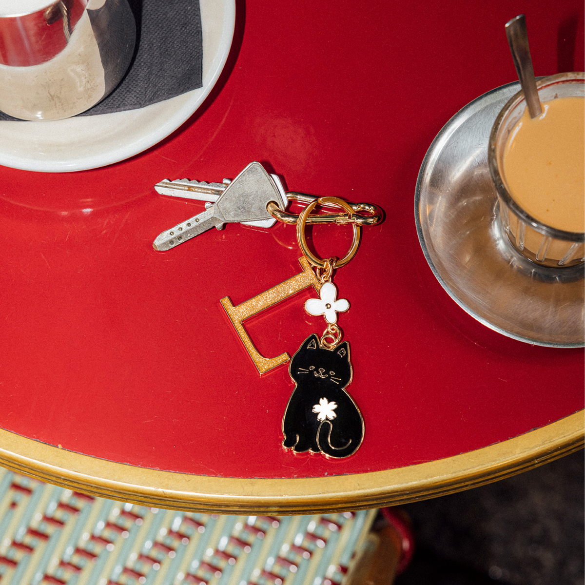 Porte-clés noir Pracha