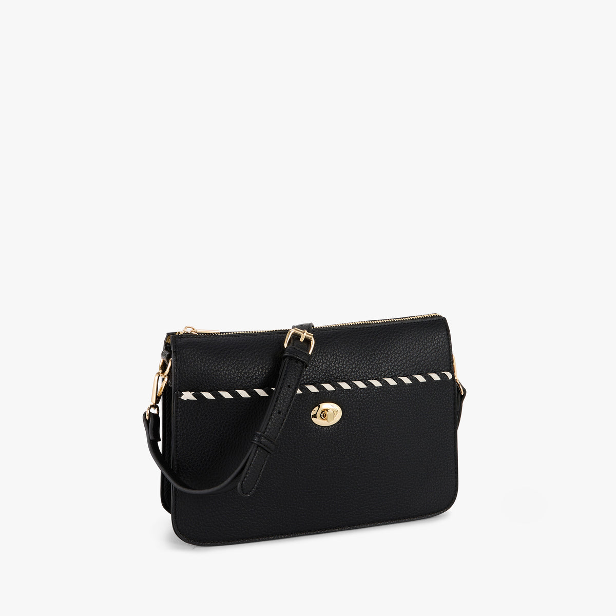 Sac multi poches noir Pivoine