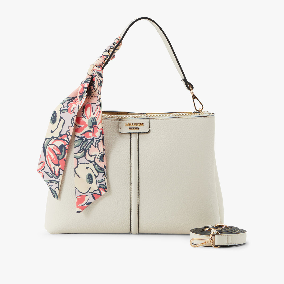 Grand sac multi poches blanc Priska