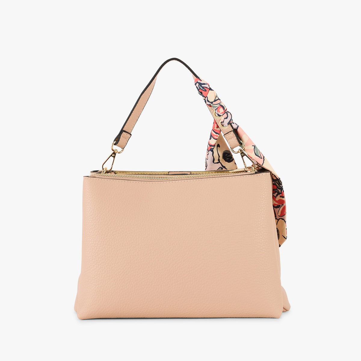 Grand sac multi poches nude Priska