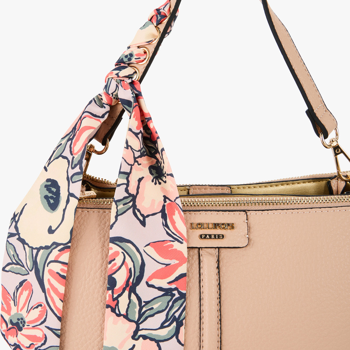 Grand sac multi poches nude Priska