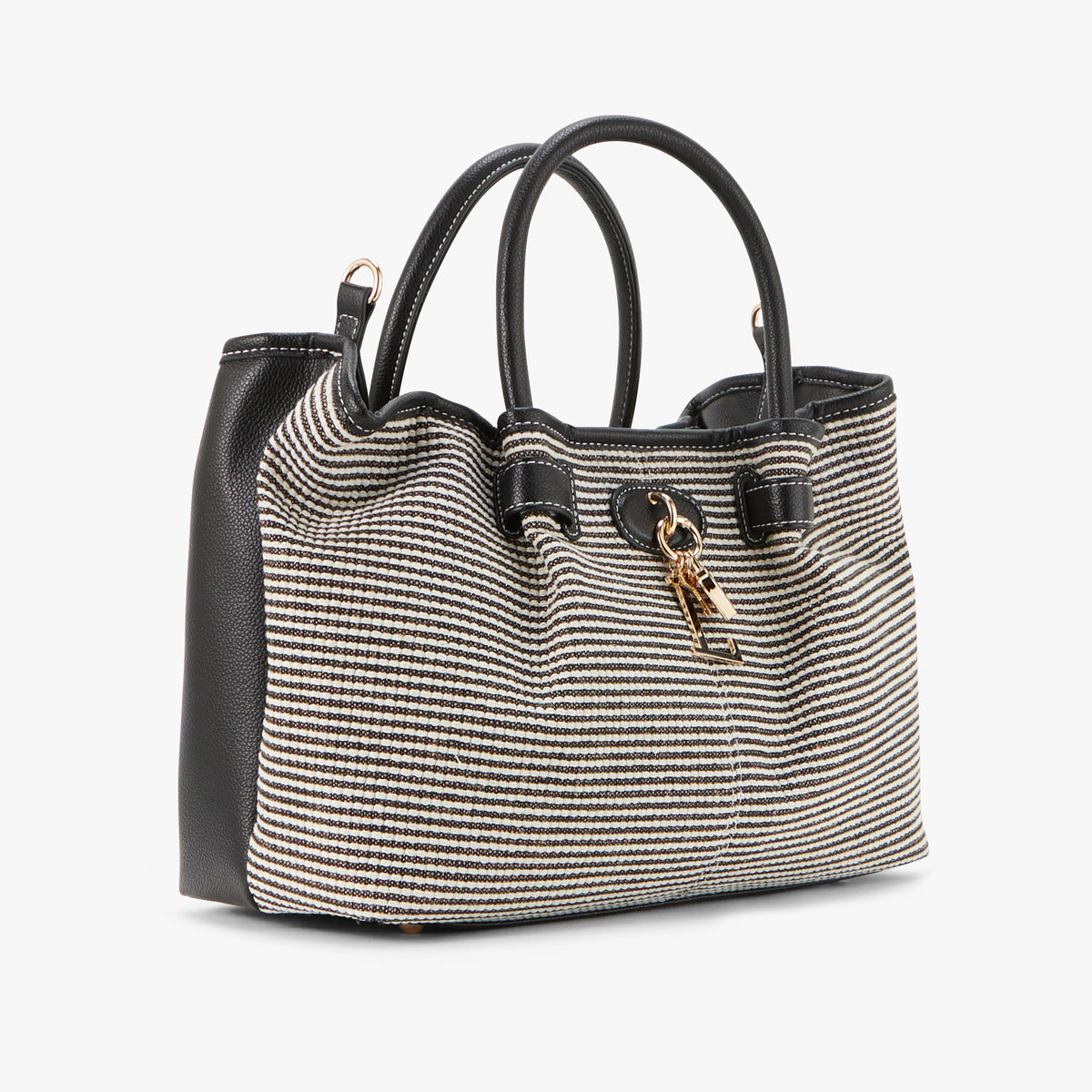 Grand sac shopper noir Petula