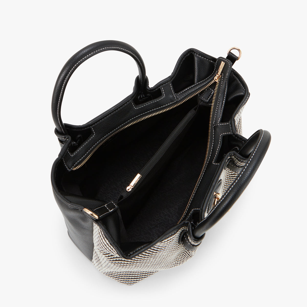 Grand sac shopper noir Petula