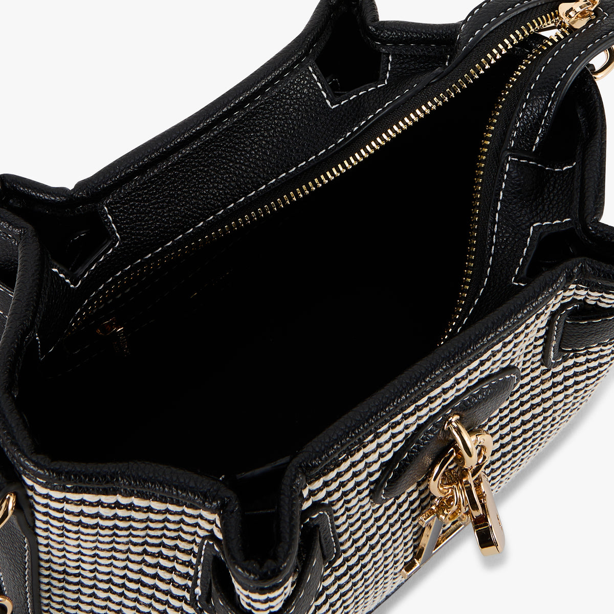 Sac porté épaule noir Petula