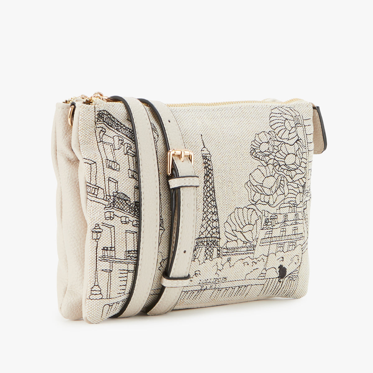 Sac multi poches blanc Pierette