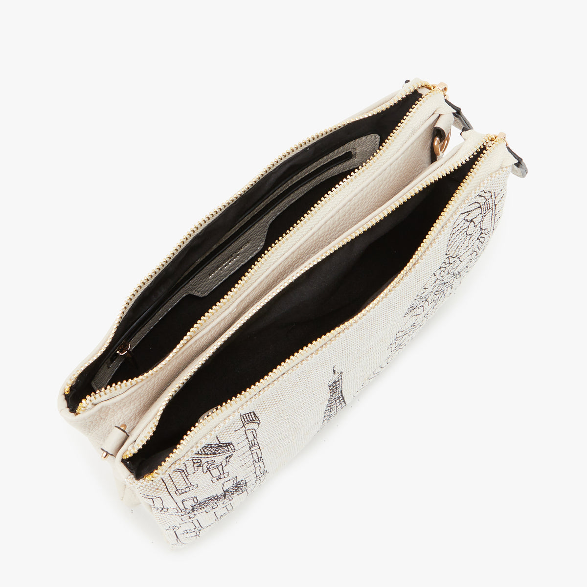 Sac multi poches blanc Pierette