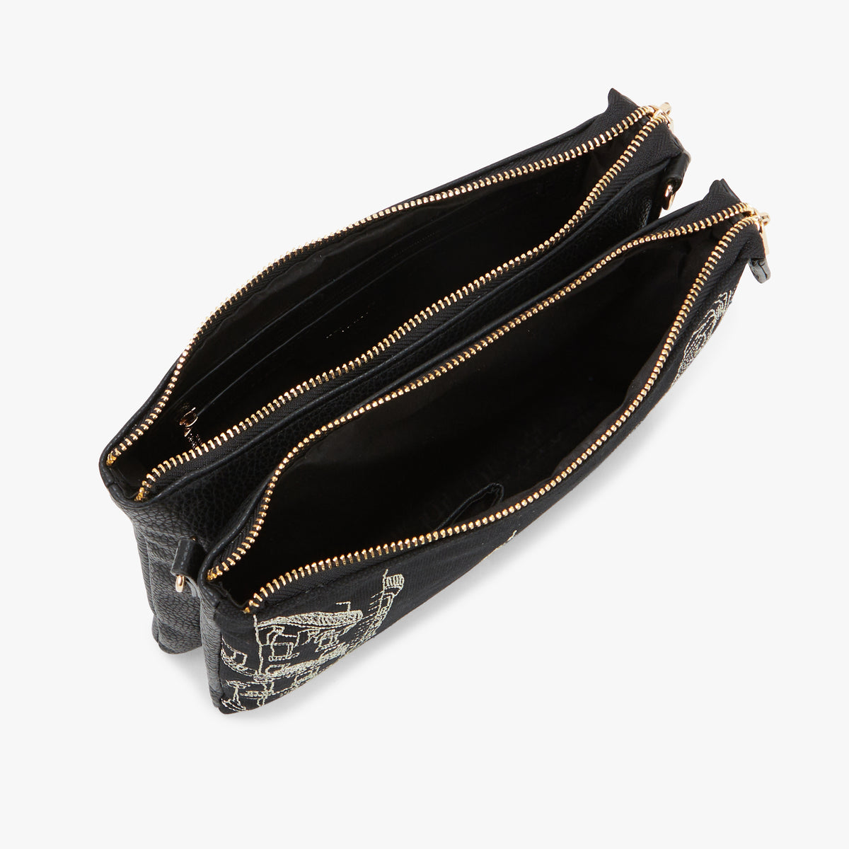 Sac multi poches noir Pierette