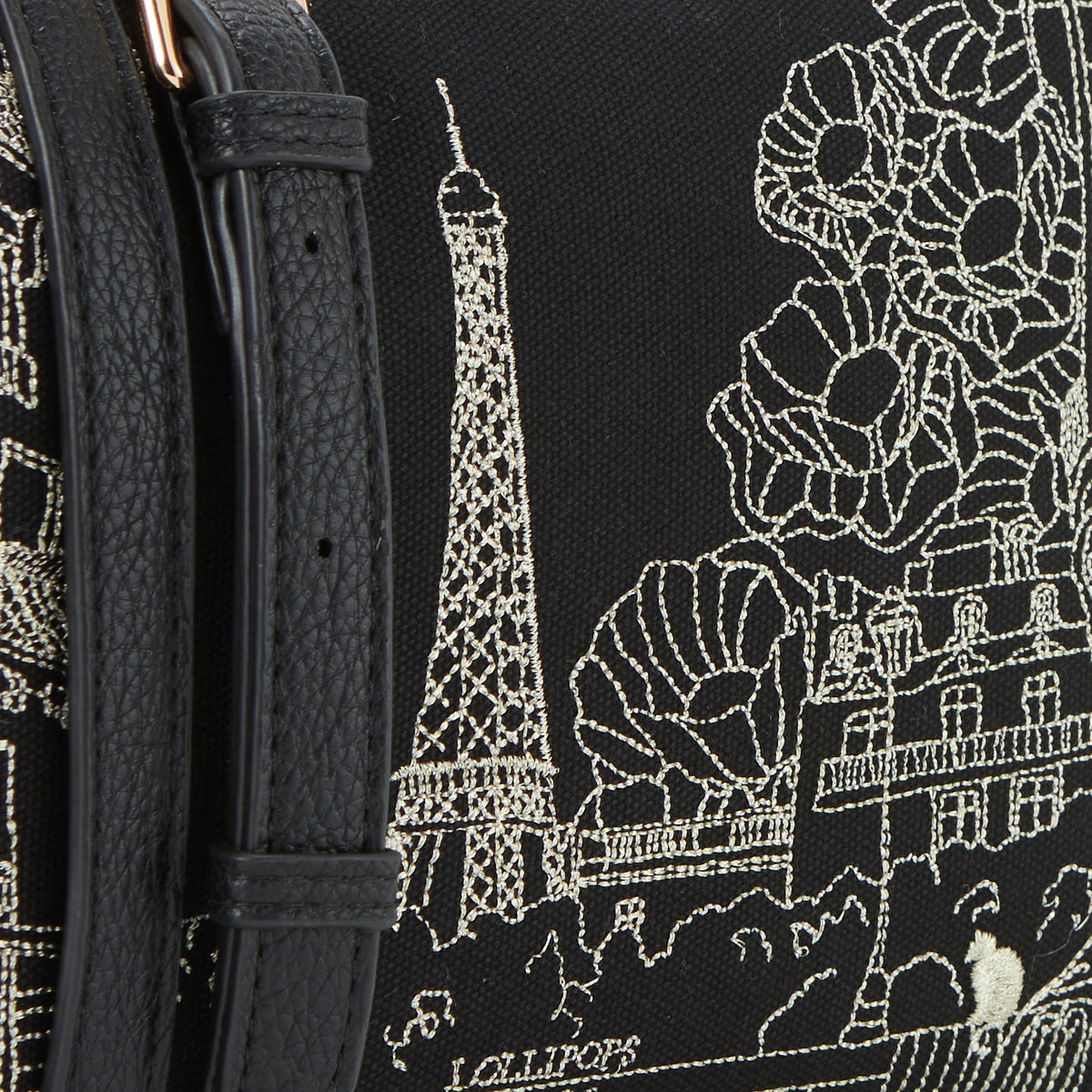 Sac multi poches noir Pierette