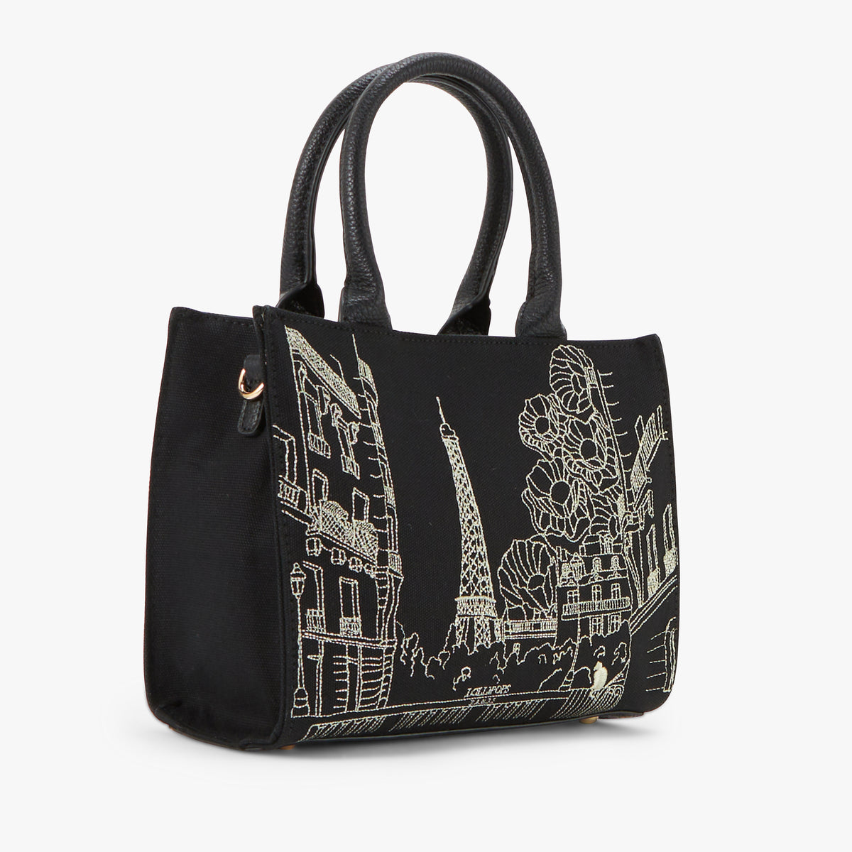 Sac shopper noir Pierette