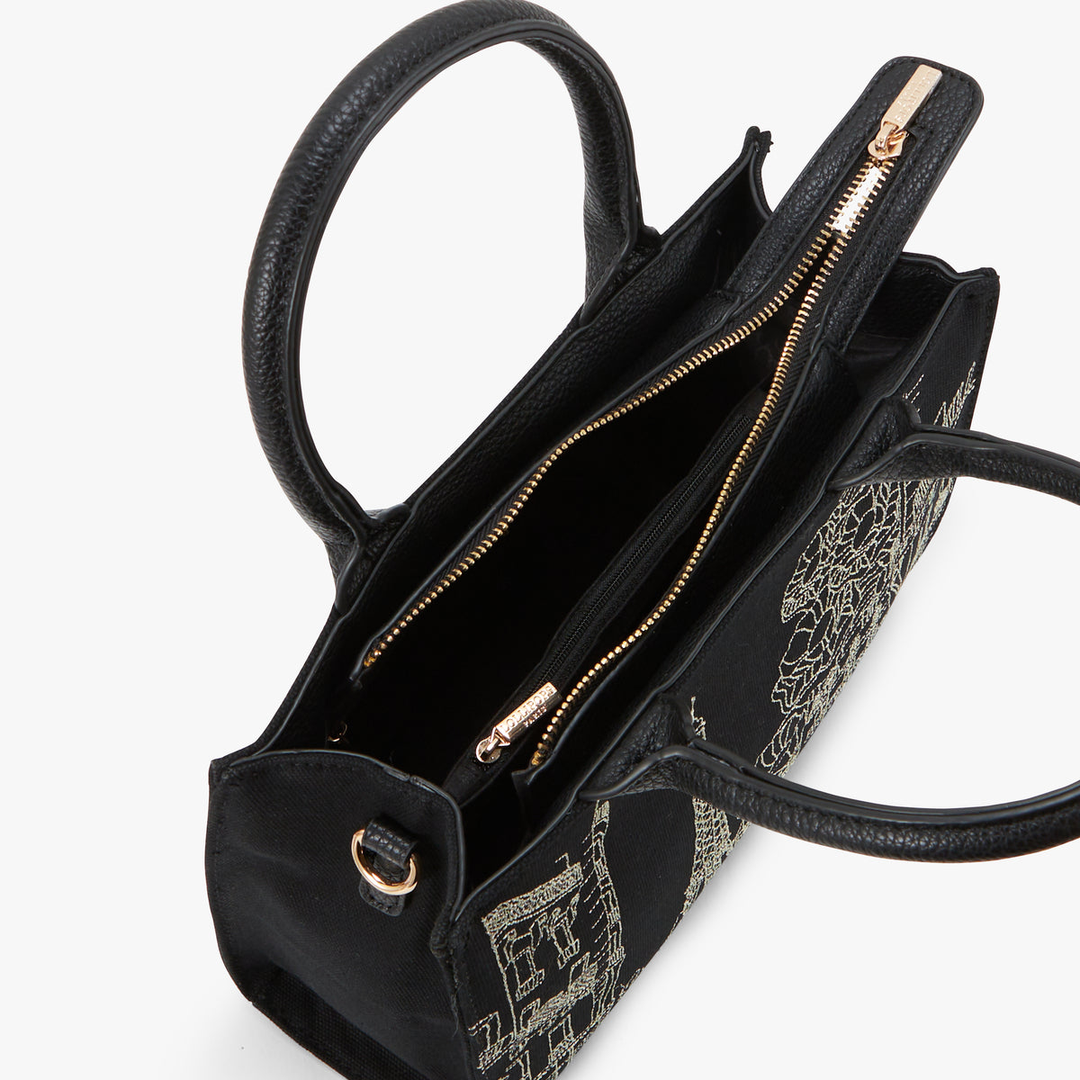 Sac shopper noir Pierette