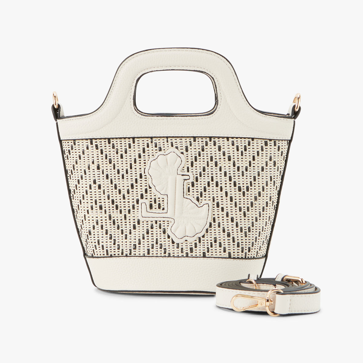 Petit sac shopper blanc Priscillia