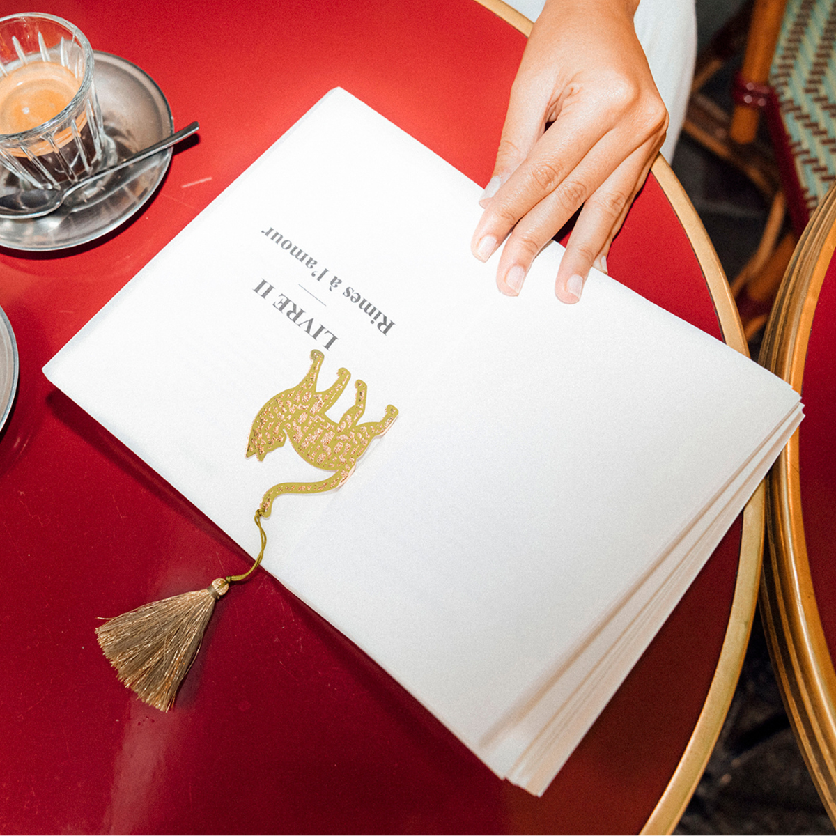 Marque-page kaki Perine