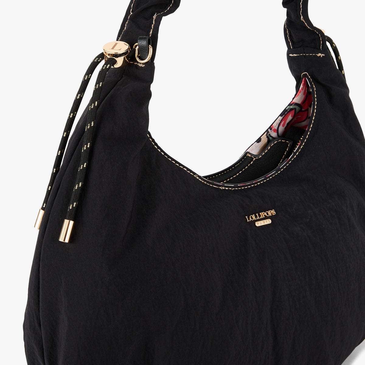 Sac hobo noir Pome