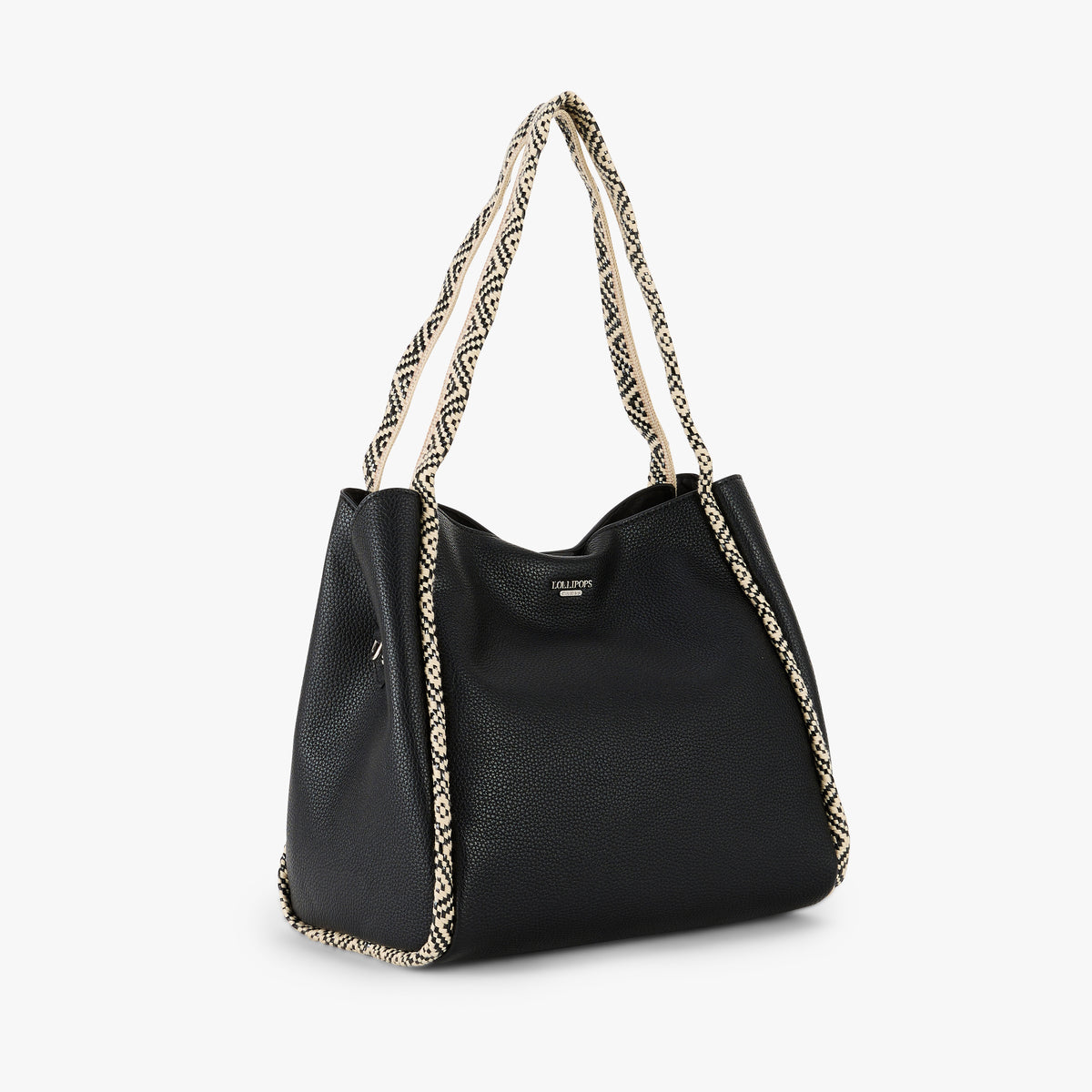 Grand sac shopper noir Pema
