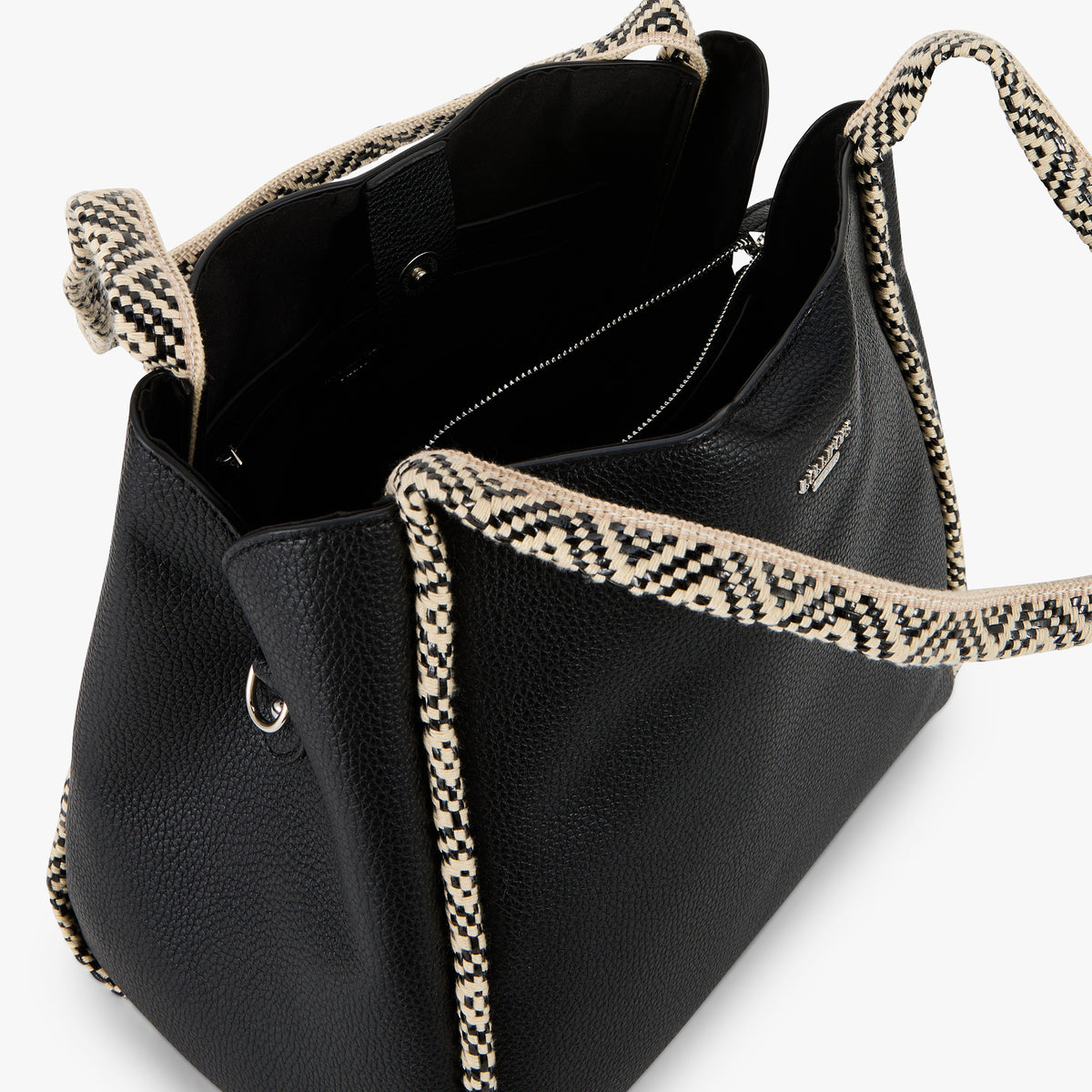 Grand sac shopper noir Pema