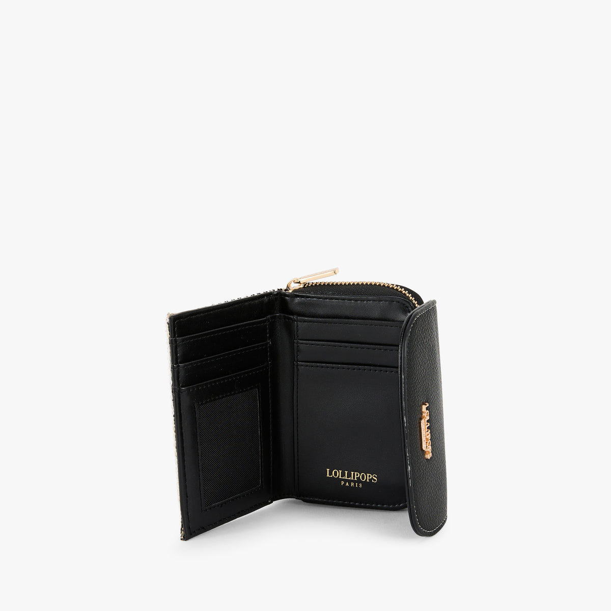 Petit portefeuille noir Petula