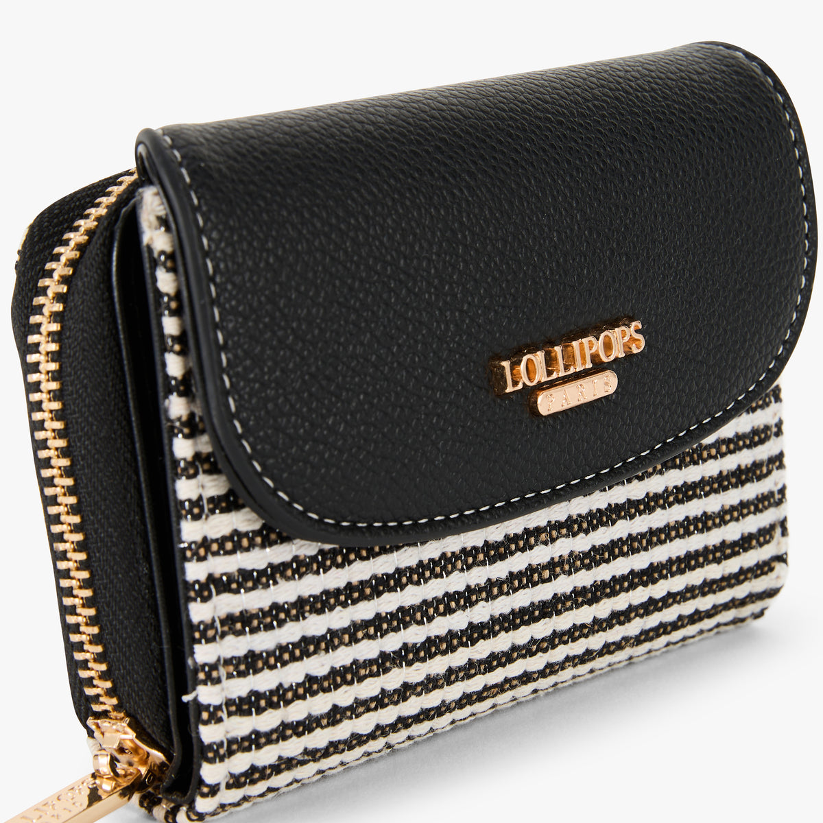 Petit portefeuille noir Petula