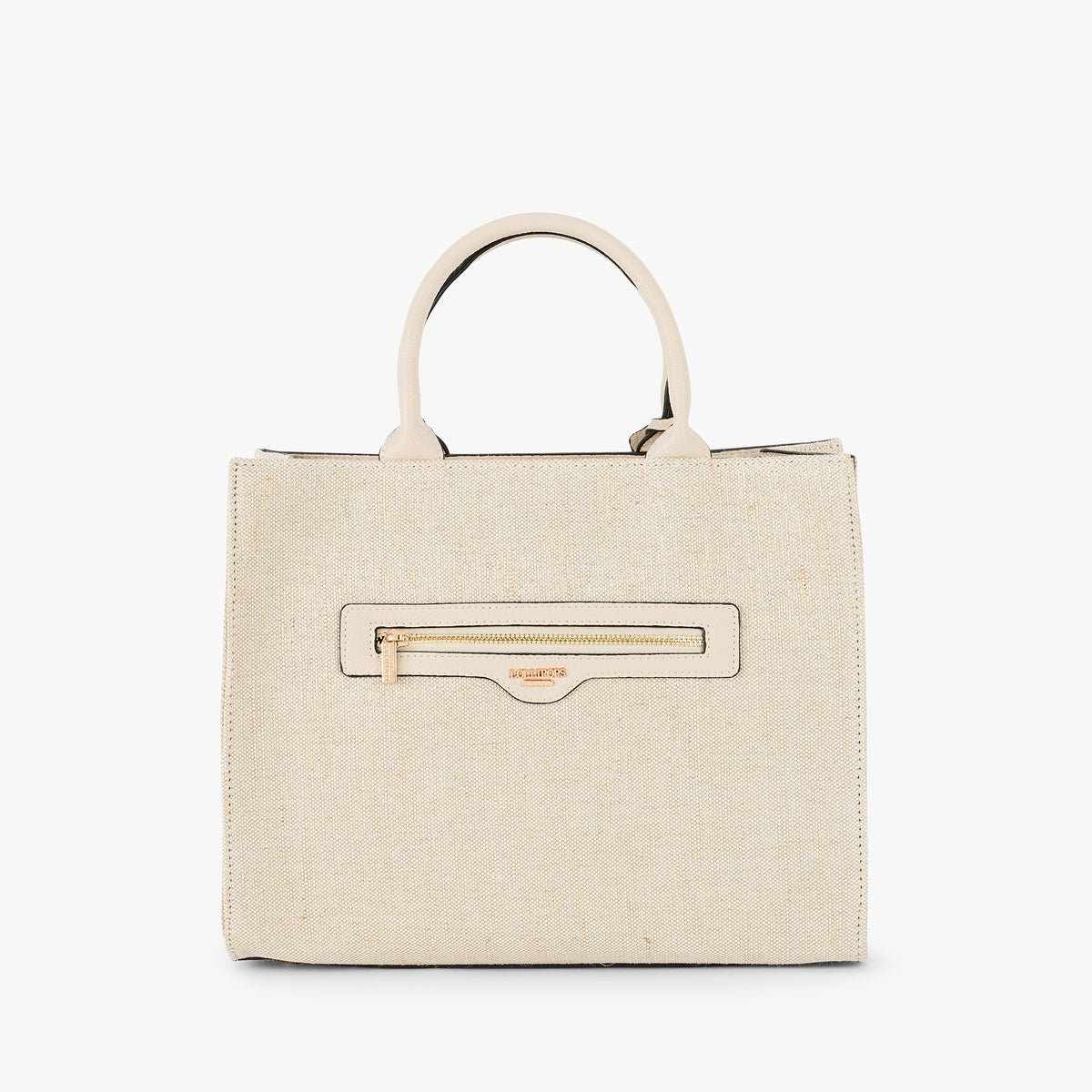 Grand sac shopper ivoire Pierette