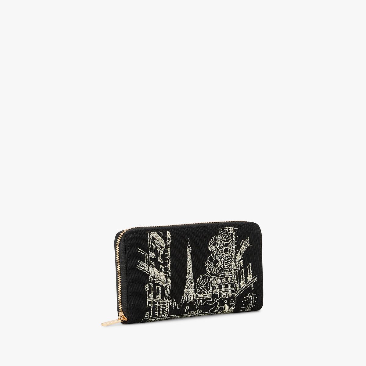 Grand portefeuille noir Pierette