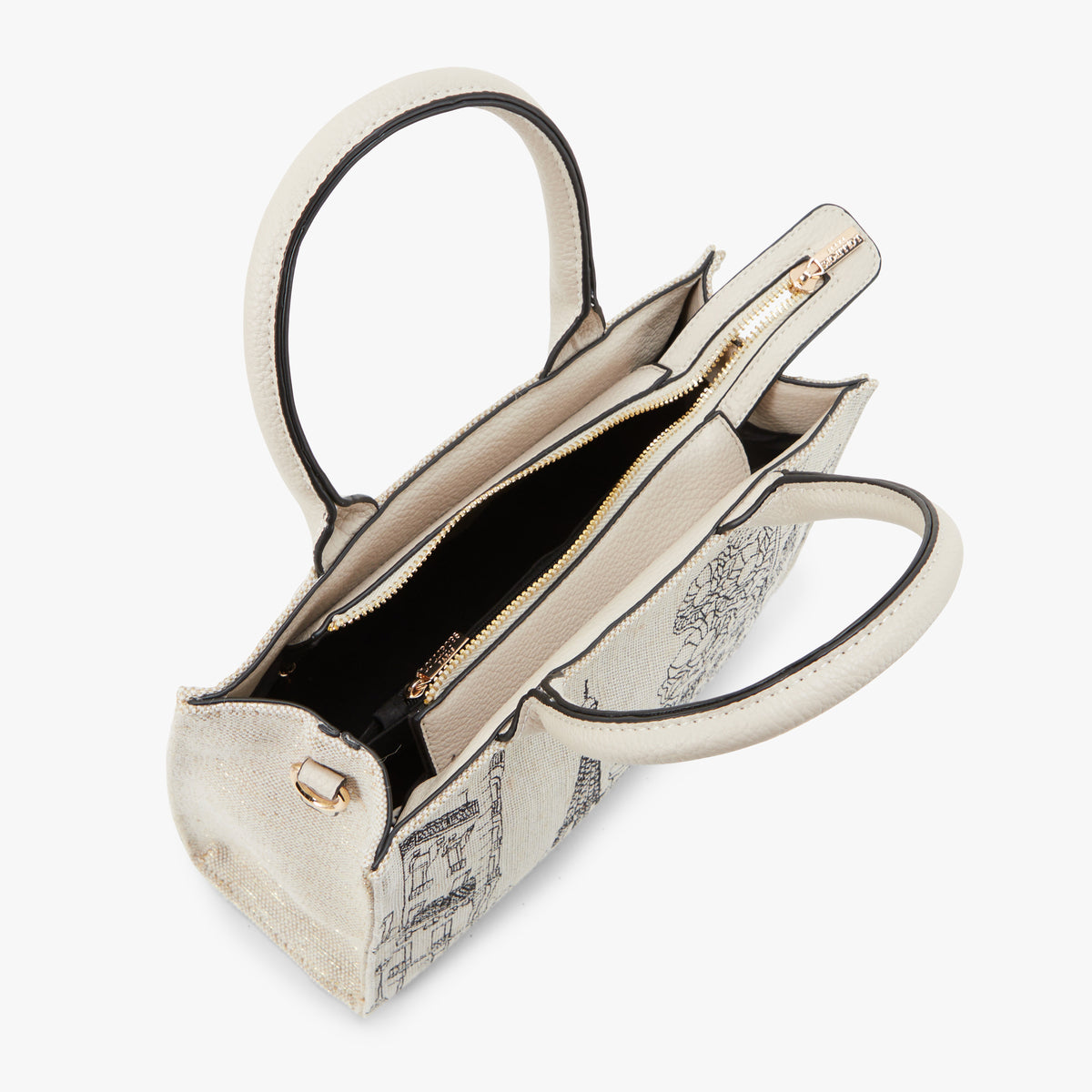 Sac shopper blanc Pierette