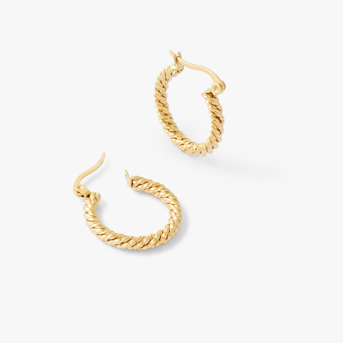 Créoles dorées Acier