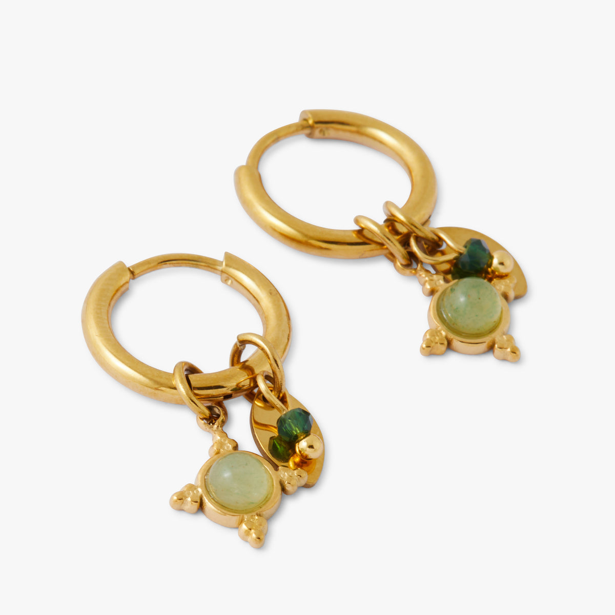 Créoles avec pampilles Acier