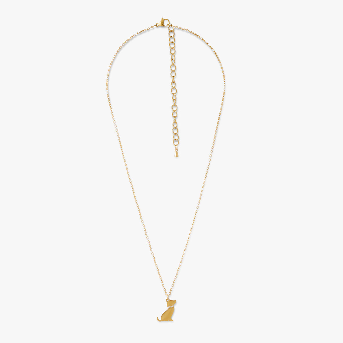 Collier pendentif chien Acier