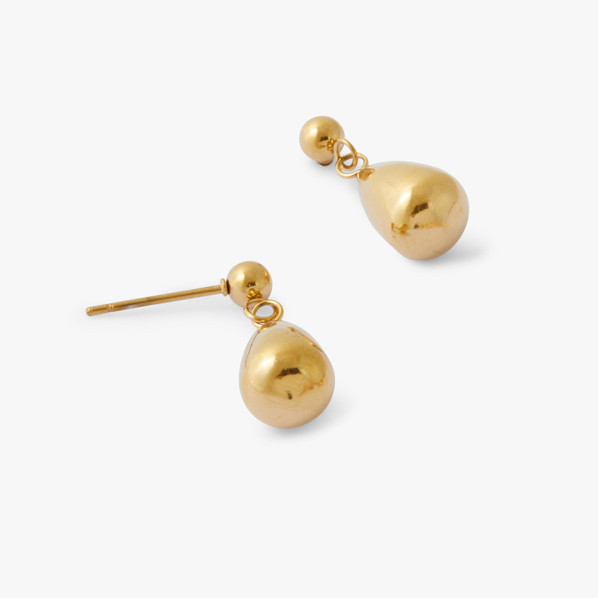 Boucles d'oreilles goutte Acier