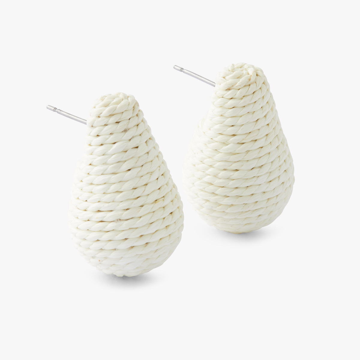 Boucles d'oreilles goutte en raphia Tropical Feel