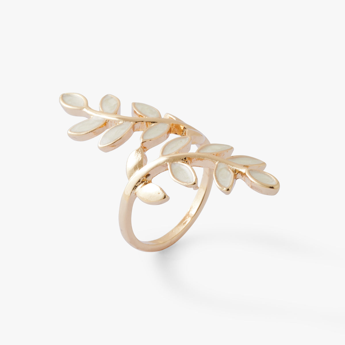 Bague feuilles Ivory Bloom
