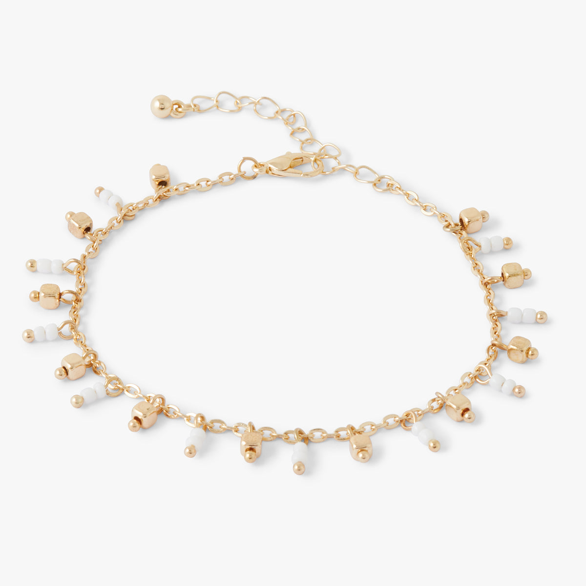 Chaine de cheville avec perles de rocailles