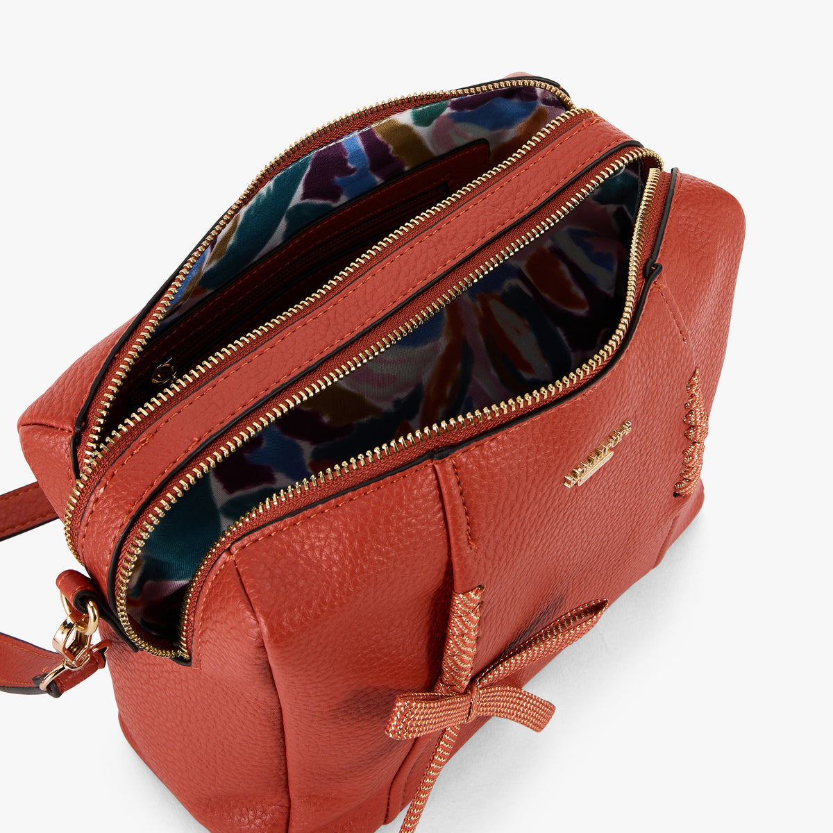 Sac porté épaule brique Pegguy