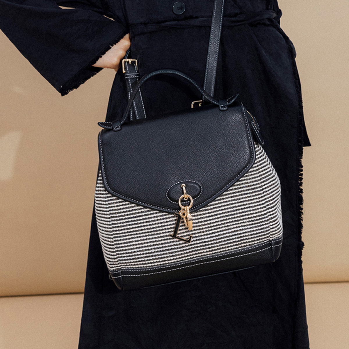 Sac à dos noir Petula