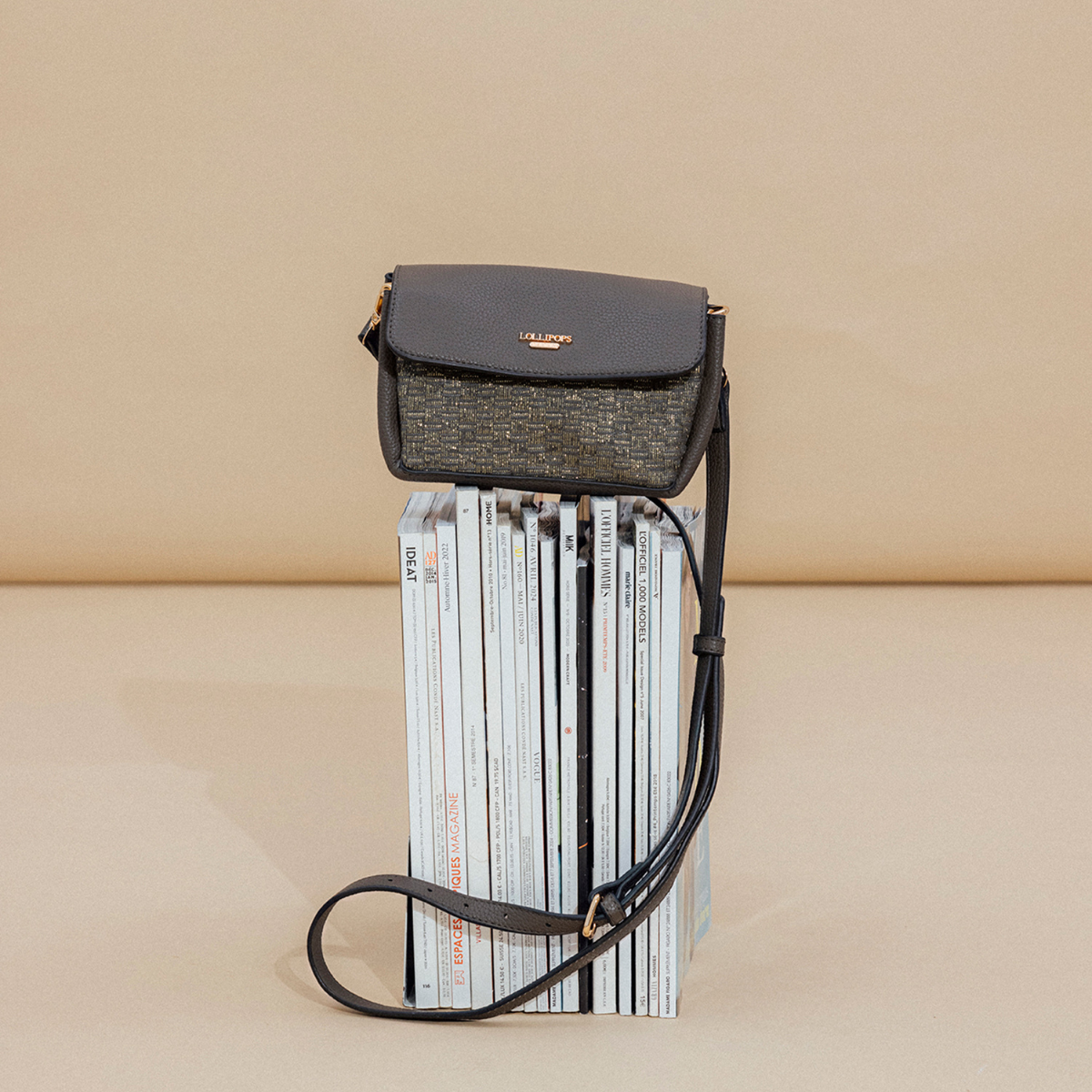 Petit sac porté épaule kaki Phary