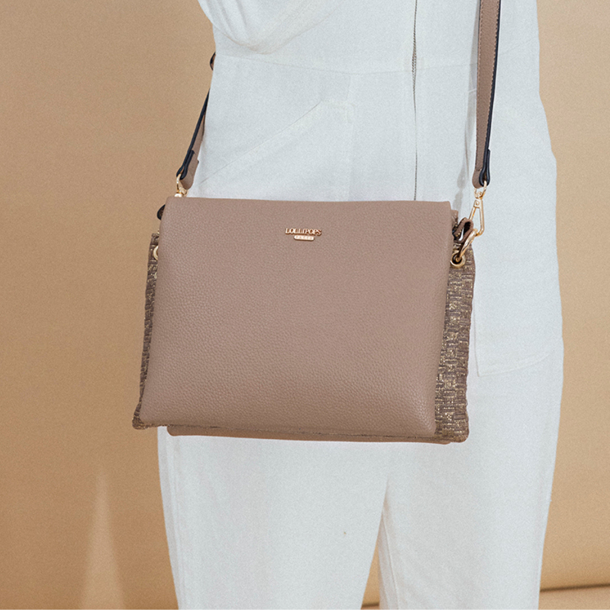 Sac multi poches taupe Phary