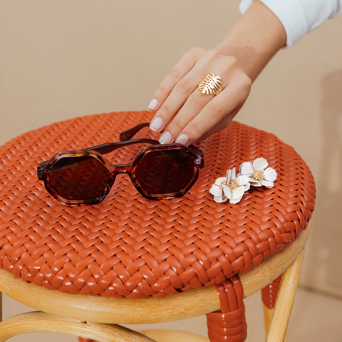 Bague feuille de monstera - Tropical Feel
