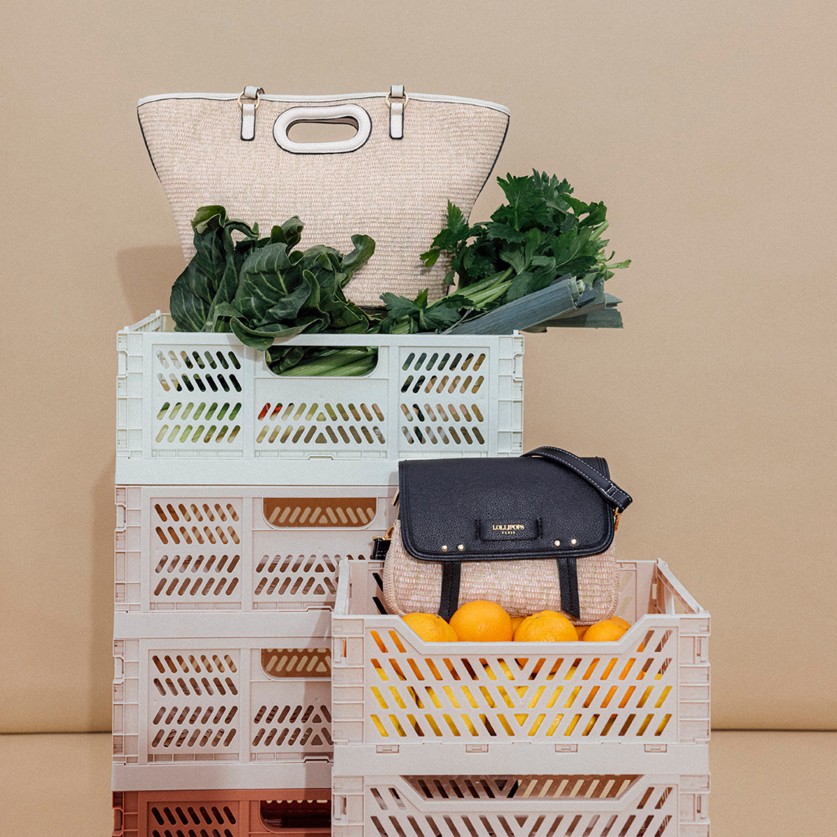 Sac porté épaule noir Primavera