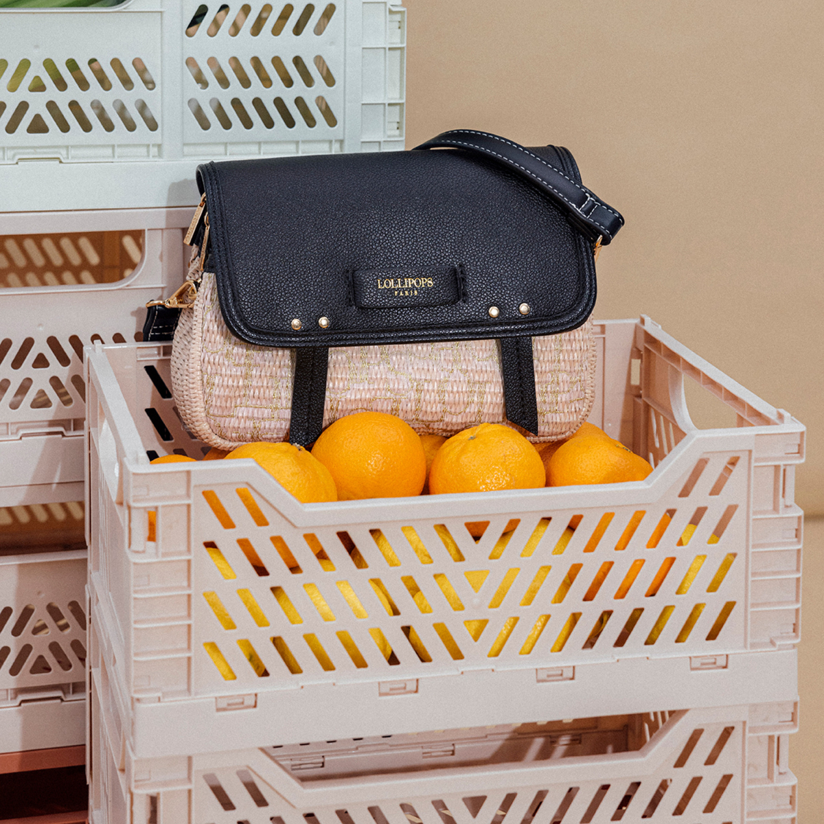 Sac porté épaule noir Primavera