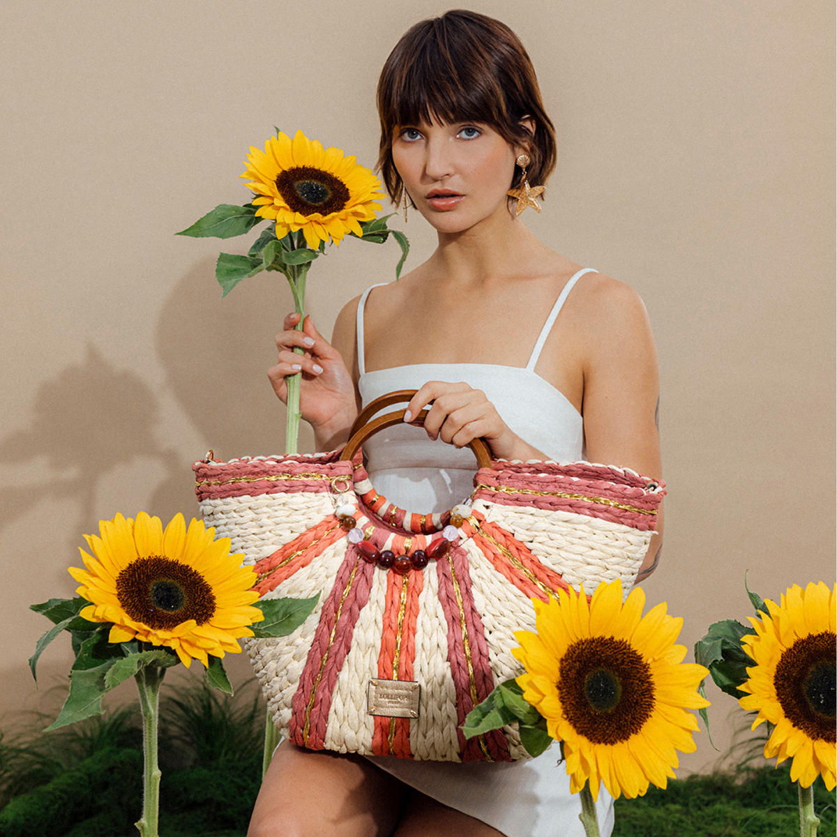 Grand panier orange Petronille