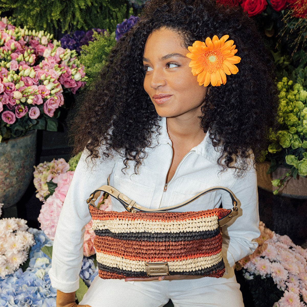 Sac hobo multicolore Preziosa